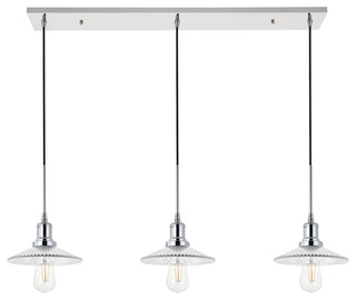 Chrome Finish 3-Light Pendant