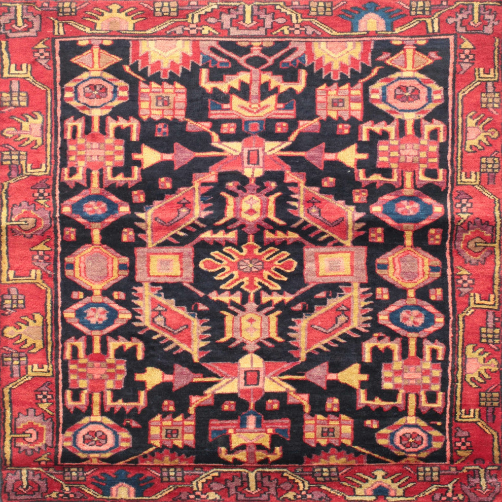Ahgly Company Indoor Square Traditional Area Rugs, 5' Square