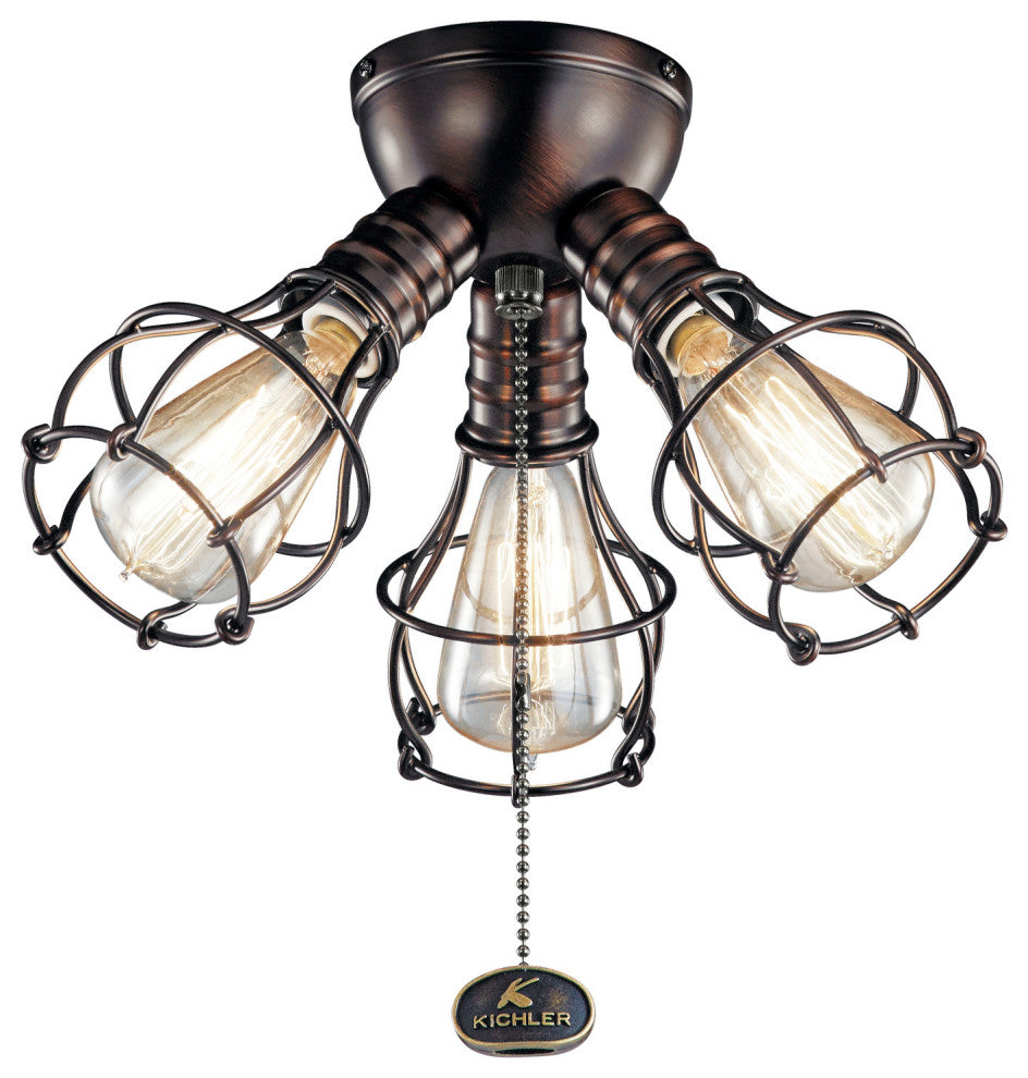 Kichler 380041OBB LED Fan Light Kit, Oil Brushed Bronze Finish