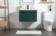 Phoebe Single Bathroom Vanity, Green, 30", Without Backsplash