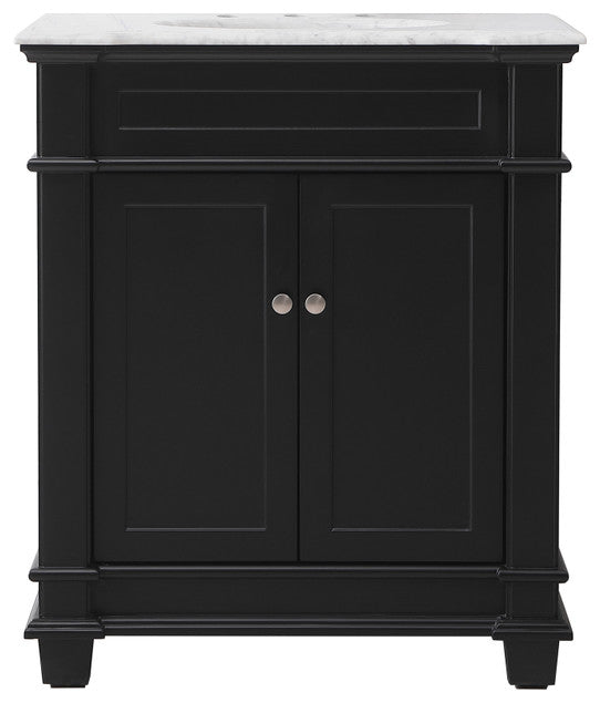 Weston Single Bathroom Vanity Set, Black, 30