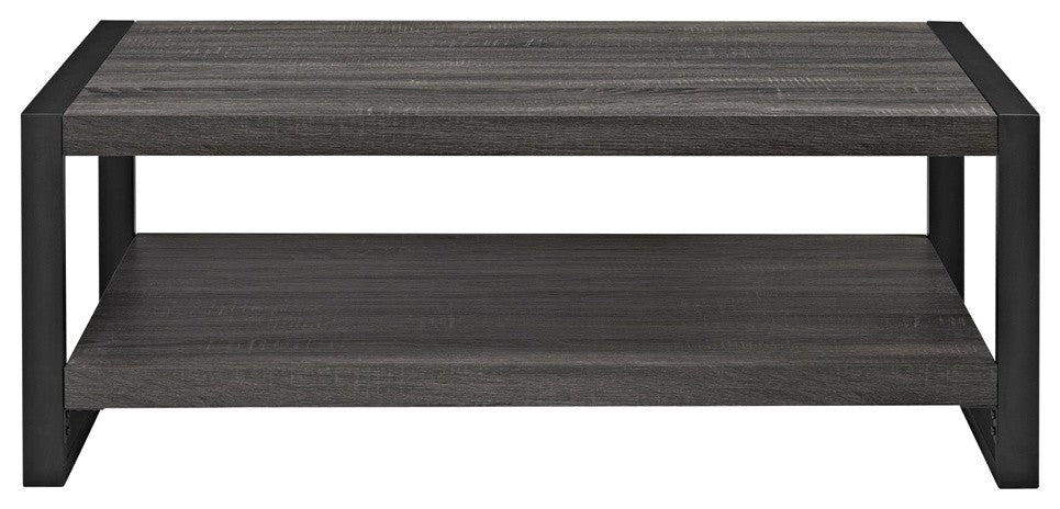 angelo:HOME 48" Industrial Coffee Table - Charcoal