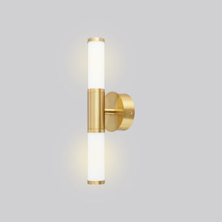Palmera 1 2 Light LED Bath and Vanity Light White, Brushed Gold
