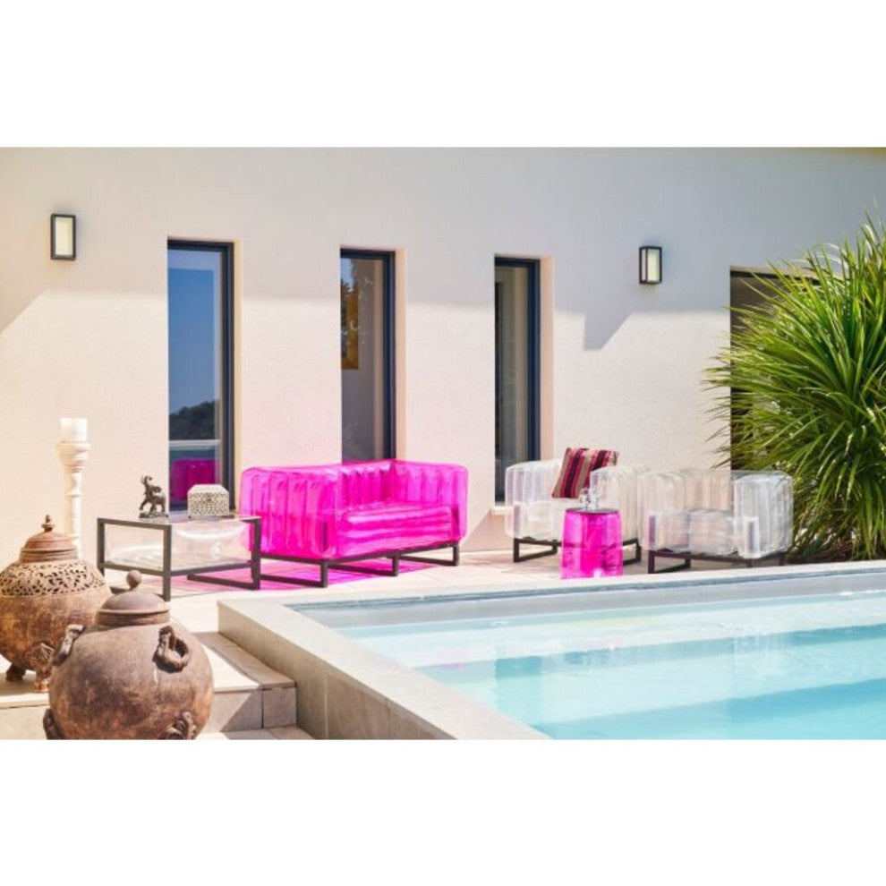 Mojow Eko Yomi 4 Piece Living Room & Garden Set | Black Frame - Crystal Green