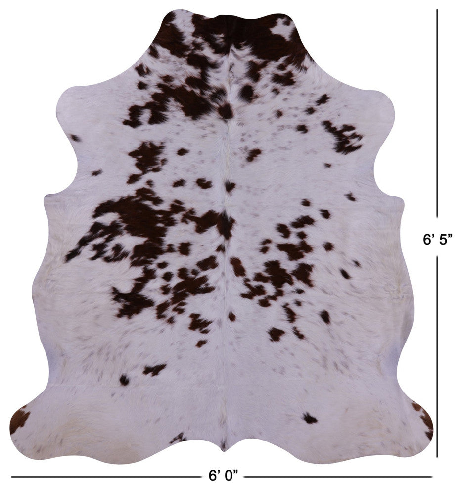 Organic Natural Hair-On Cowhide Area Rug 6' 5" X 6' 0" C1538