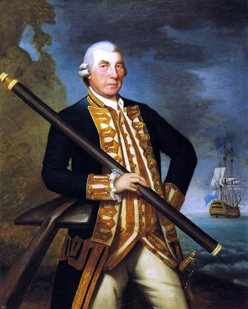 Ralph Earl Admiral Richard Kempenfelt, 20"x25" Wall Decal Print