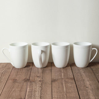 Stone Lain Ava Bone China 16 Piece Dinnerware Set, White