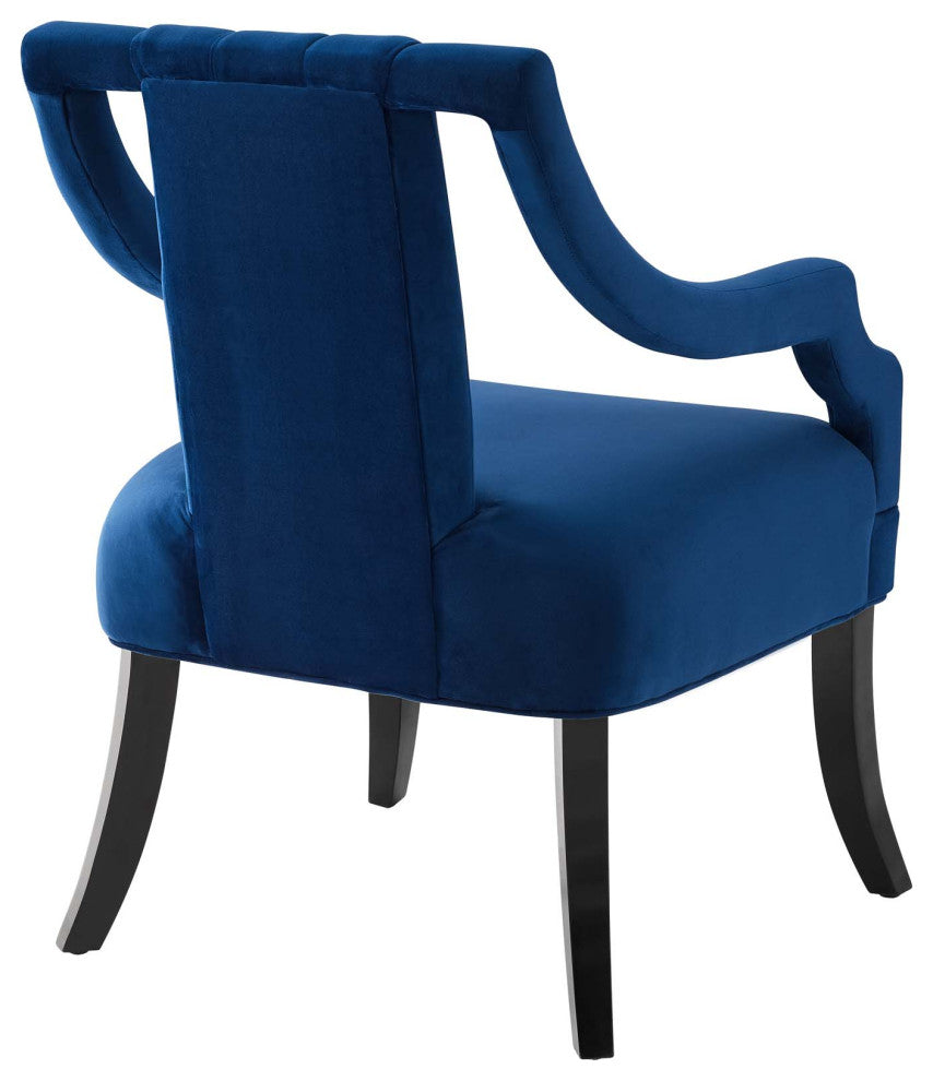 Harken Accent Chair Performance Velvet Set of 2 EEI-4429-NAV