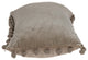 Taupe Pom Pom Lumbar Throw Pillow