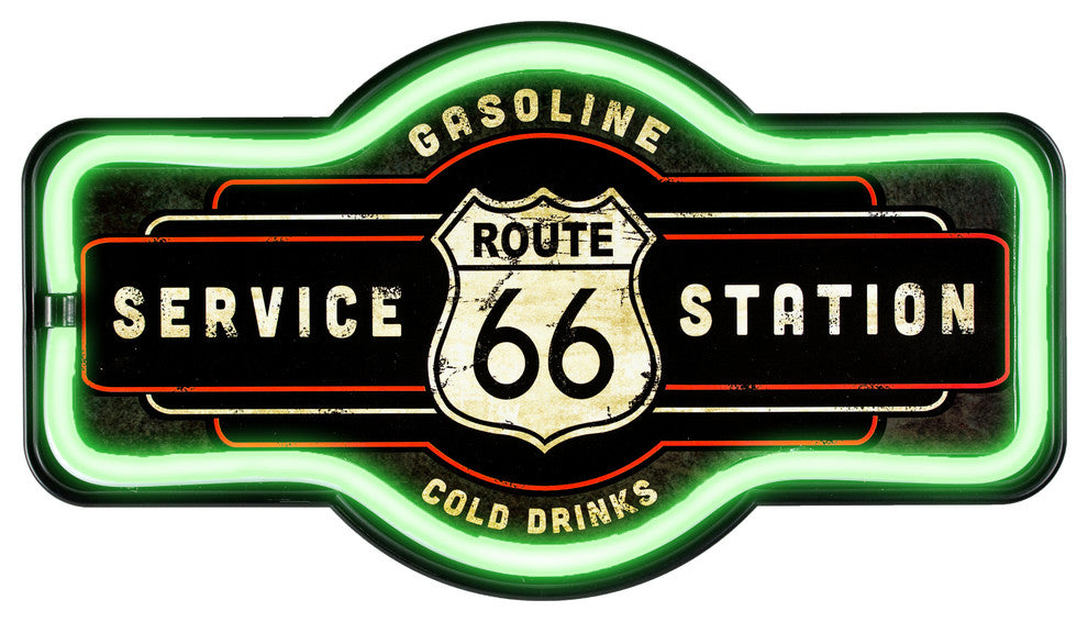 Vintage Route 66 Marquee LED Light Up Sign