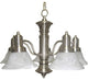 Maxim 20325MRSN 5-Light Chandelier Newburg Satin Nickel