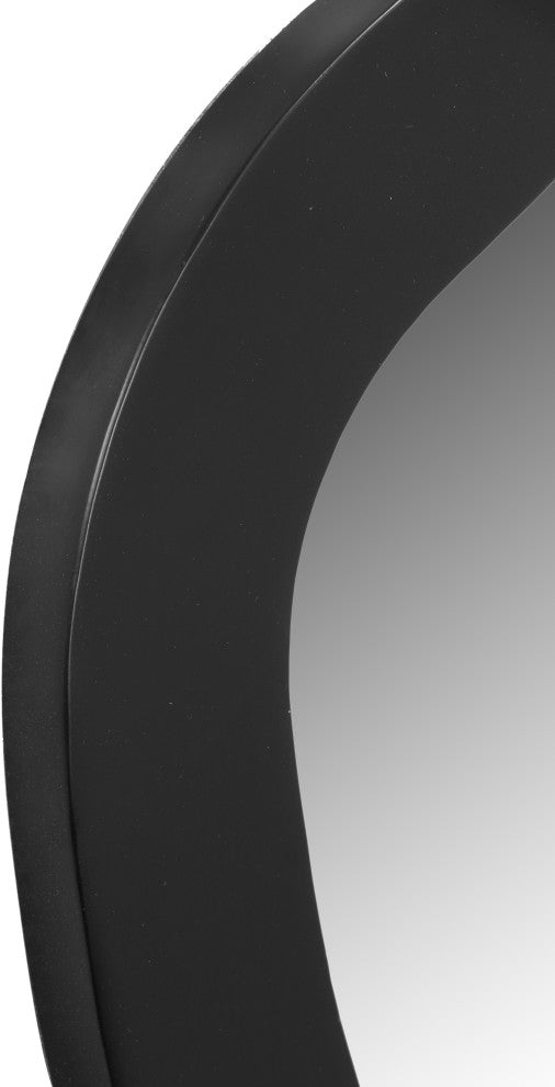 Oblique Mirror, Matte Black, 28" X 48"