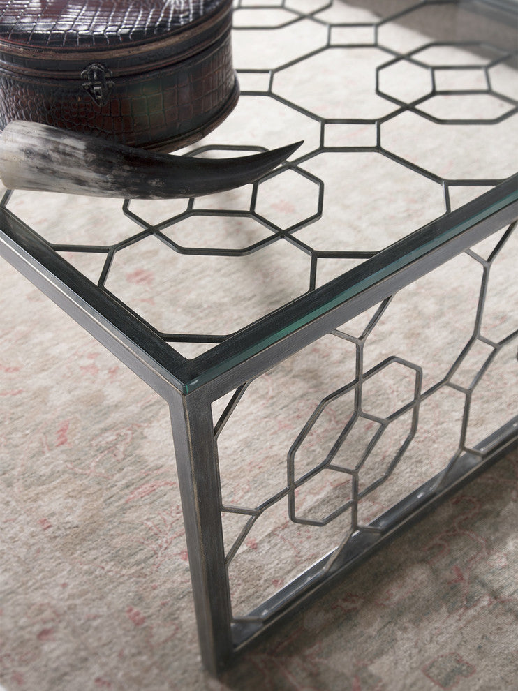 Honeycomb Rectangular Cocktail Table
