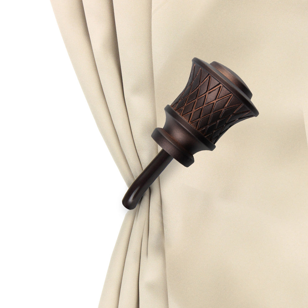 Verena Curtain Holdback, Pair, Cocoa