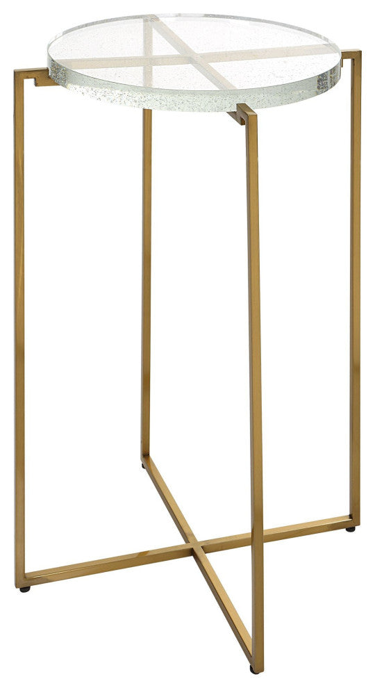 Uttermost Starcrossed Glass Accent Table
