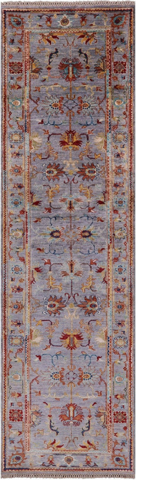 Runner Handmade Persian Tabriz Wool Rug 2' 9" X 9' 8" Q8392