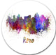 Reno Skyline, Cityscape Disc Metal Artwork, 23"