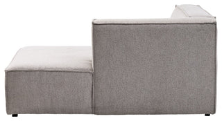 Burt Square Arm Modular Chaise Lounge, Taupe Boucle, Right End