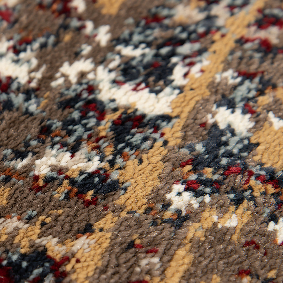 Athinai Pelham Red Medallion Area Rug, 2'x3'