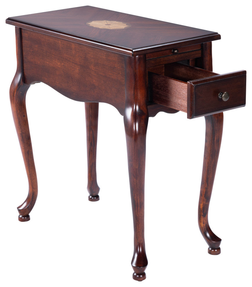 Butler Croydon Plantation Cherry Chairside Table, Dark Brown