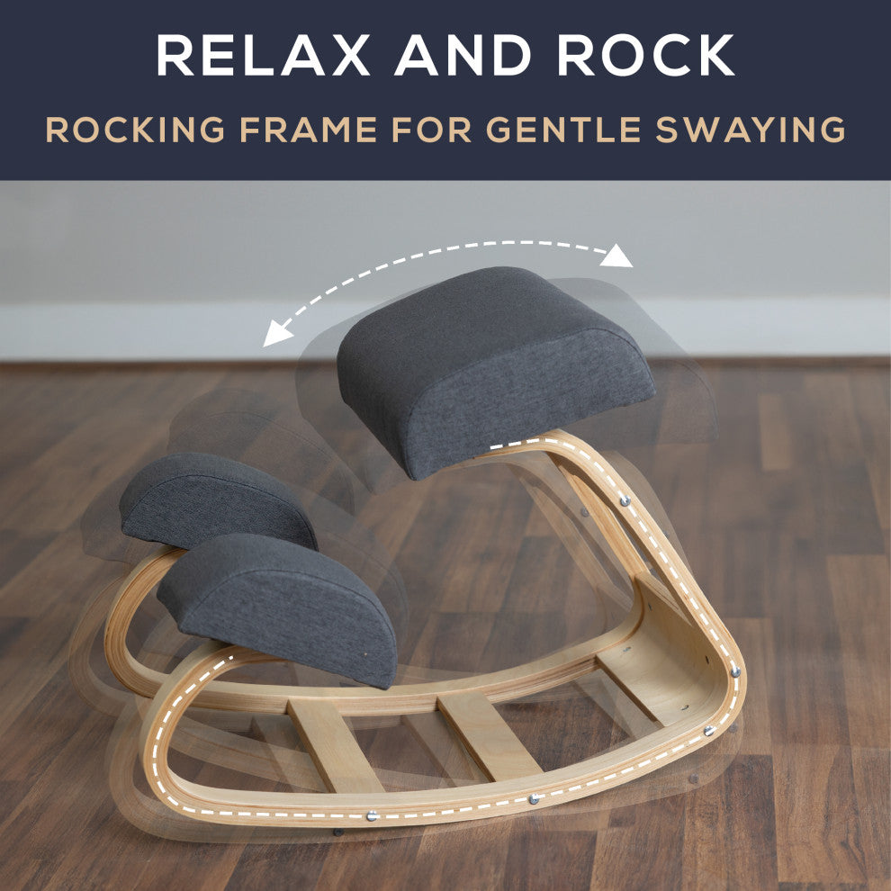 Ergonomic Kneeling Chair Rocking Stool Balancing Seat