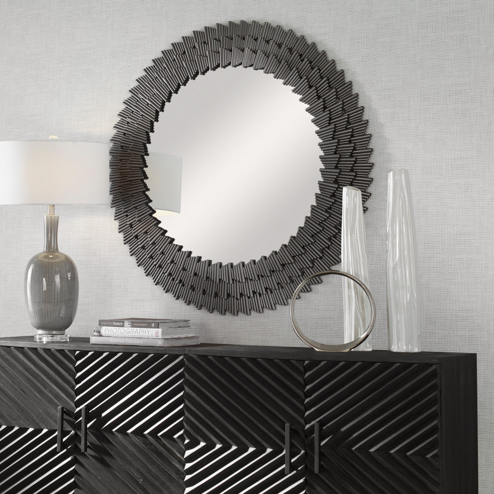 Uttermost 09848 Illusion Modern Round Mirror