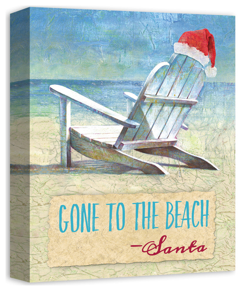 Gone to the Beach 11x14 Canvas Wall Art
