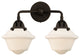 288-2W-OB-G531 2 Light 15.5" Bath Vanity Light, Oil Rubbed Bronze