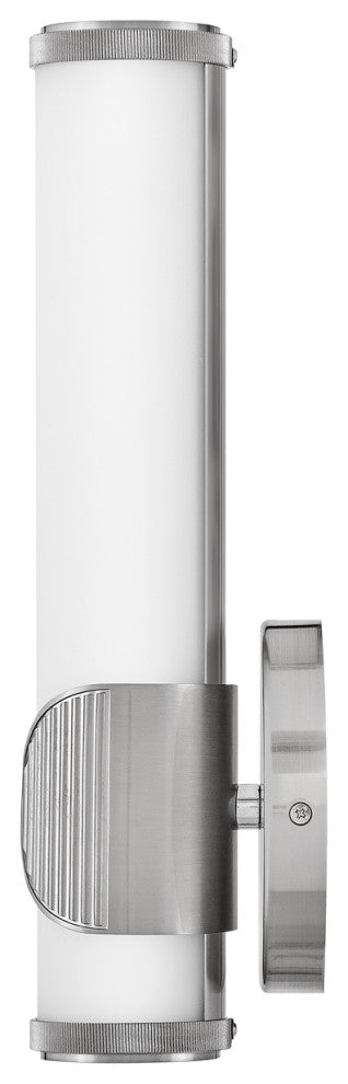 Hinkley Femi 13" Small LED Bath Vanity Sconce, Brushed Nickel+Etched Opal Glass