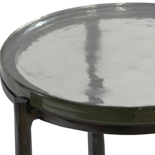 Uttermost 25308 Eternity Iron/Glass Accent Table