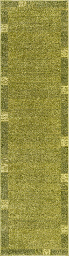 Rug Unique Loom Del Mar Green Runner 2' 7 x 10' 0