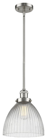 1-Light Seneca Falls 10" Pendant, Brushed Satin Nickel