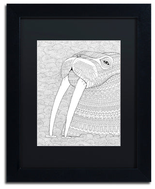 Hello Angel 'Animals 21' Art, Black Frame, 14"x11", Black Matte