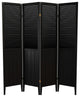 6' Tall Beadboard Divider, Black, 4 Panels