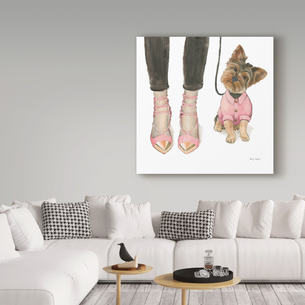 Emily Adams 'Furry Fashion Friends Iii' Canvas Art, 35"x35"