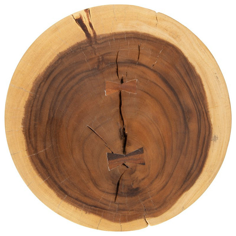 Hourglass Side Table, Chamcha Wood