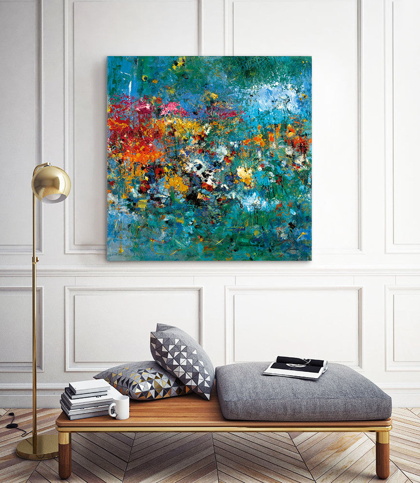 "Carpe Diem 1" Museum Mounted Canvas Print, 20"x20"