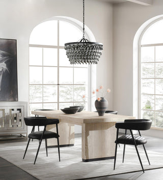 Kosas Home Lynx 94" Reclaimed Pine Wood Dining Table, White