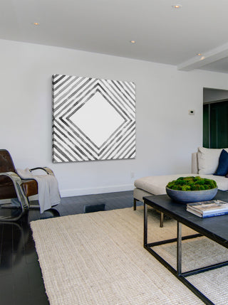 "Square in Depth" Painting Print on Canvas