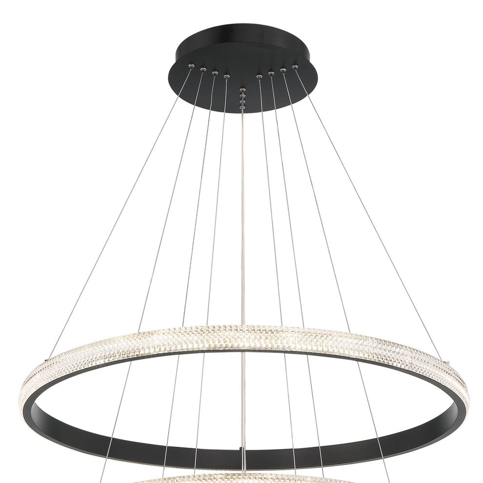 4-Light Unique LED Chandelier