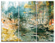 "Rocky River" Painting Metal Wall Art, 3 Panels, 36"x28"