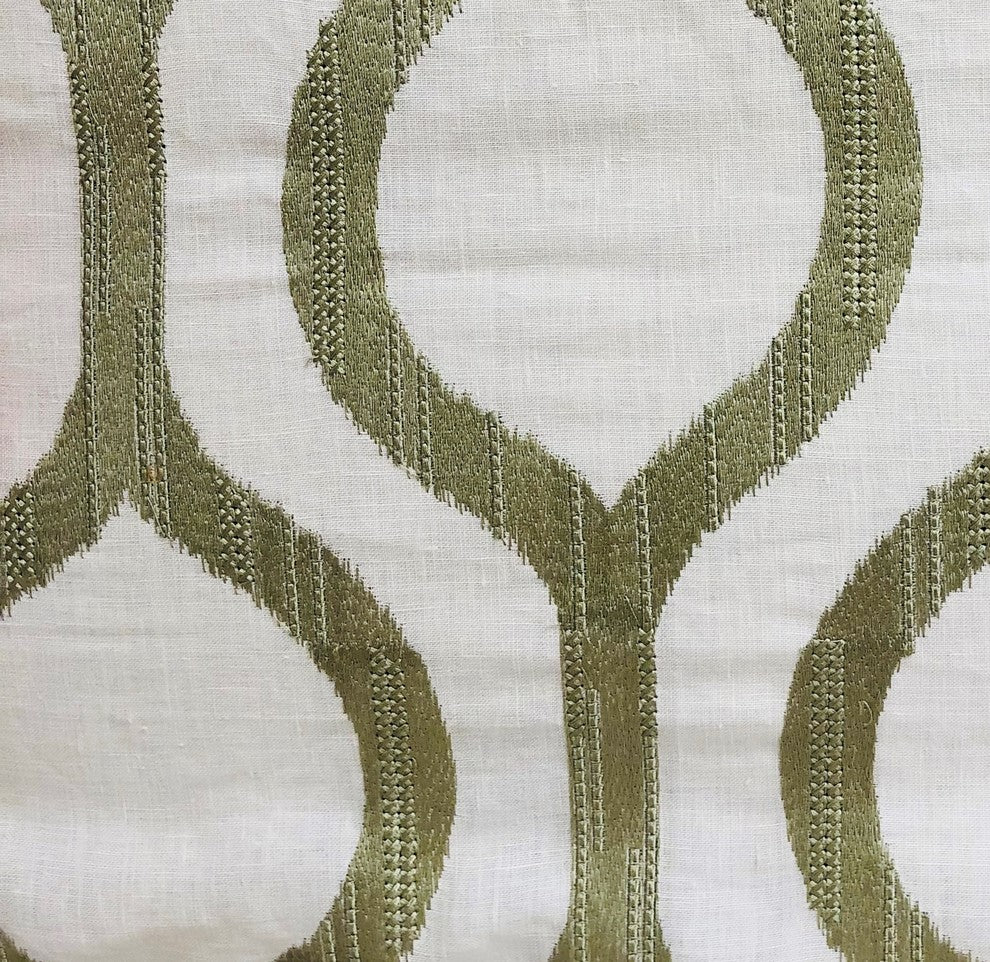 Morrocan Villa Light Grass Luxury Throw Pillow, 18"x18"