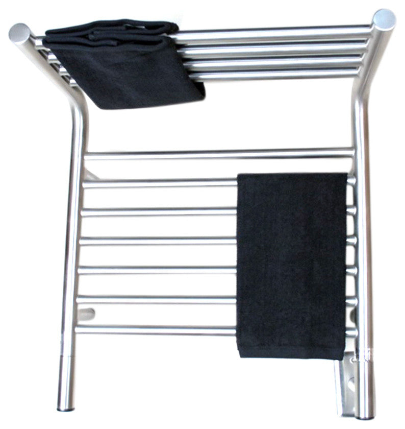 Amba Jeeves M Shelf Wall Mounted Towel Warmer, Brushed