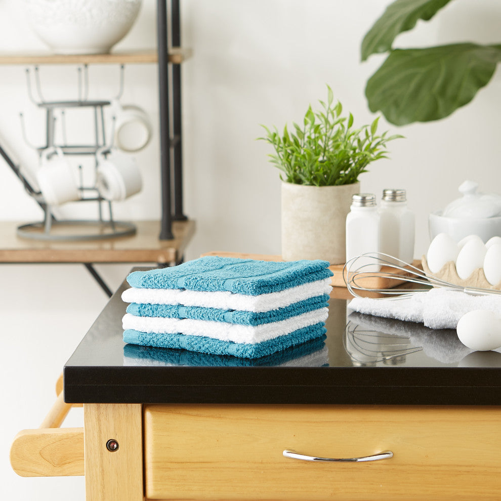 Storm Blue Basic Chef Terry Dishcloth (Set of 6)