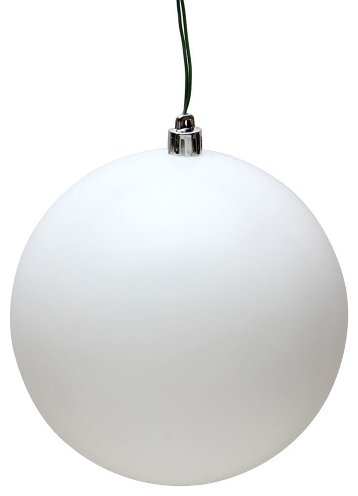 Vickerman 3" White Matte Ball Ornament, 32 per Box