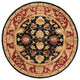 Safavieh Classic Cl244C Black, Burgundy Area Rug, 8'0" X 8'0"