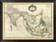 "Composite: Indes, 1771" Framed Canvas Giclee by Rigobert Bonne, 40x30"