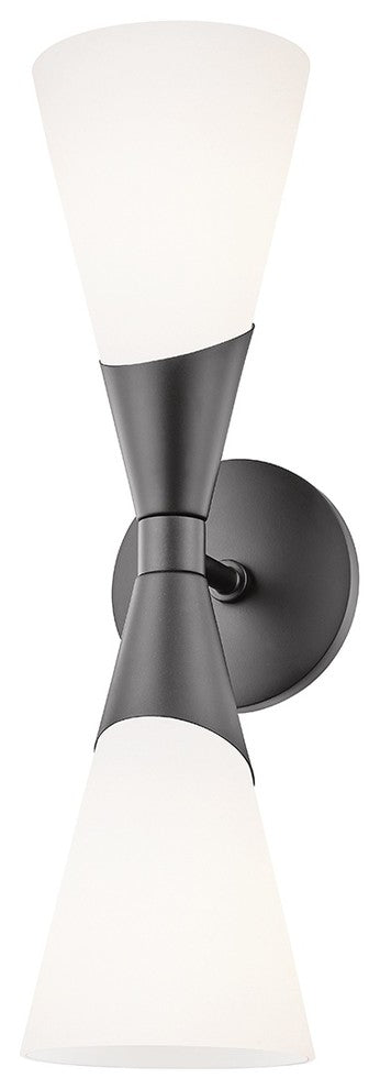 Mitzi Parker Two Light Wall Sconce H312102-BLK