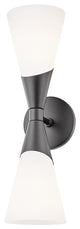 Mitzi Parker Two Light Wall Sconce H312102-BLK