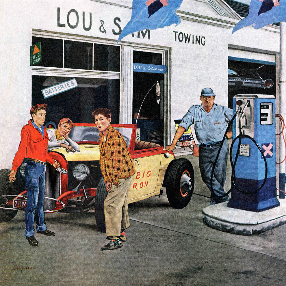 "Gas Money" Painting Print on Canvas by George Hughes